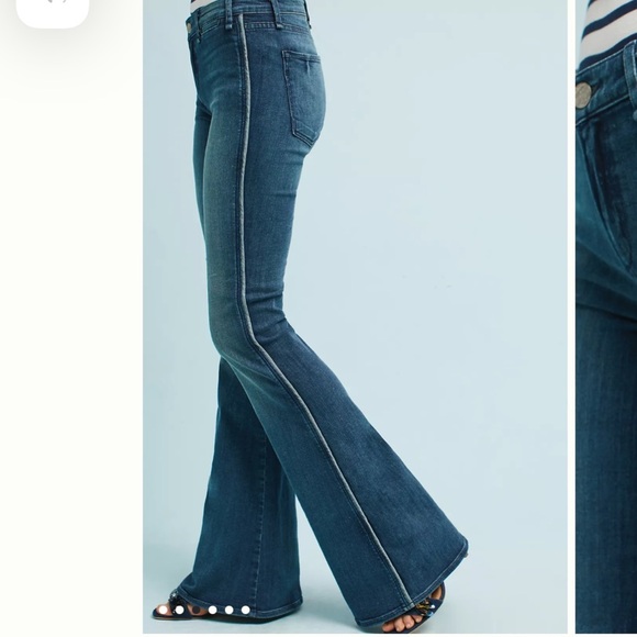 McGuire Denim Voyage High-Rise Flared Jeans Size 24 - Picture 2 of 7